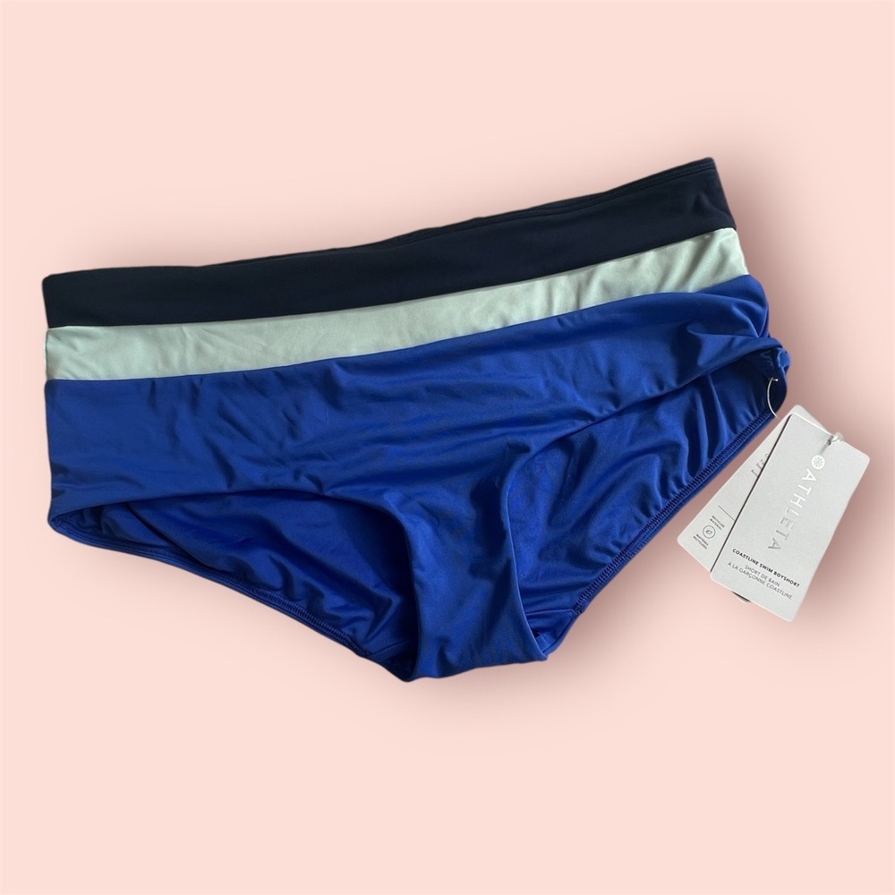 Athleta Coastline Swim Boyshorts Bathing Suit Bottoms
